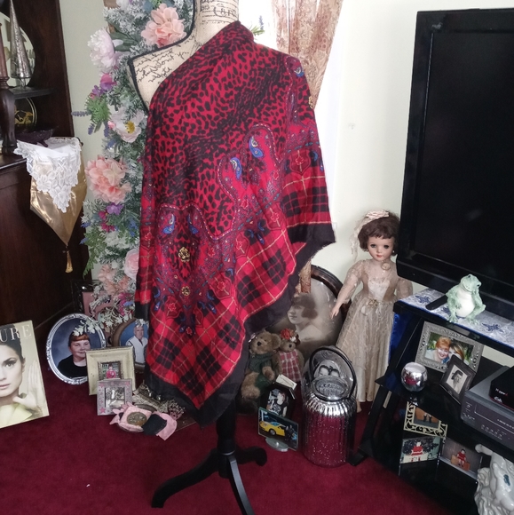 Set! Vintage Wool Coat + Scarf ❤🖤 - Picture 3 of 16